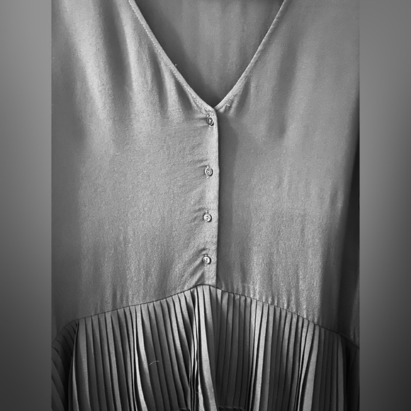 Zara Woman Black Long Sleeve Dress Size Small Flapper Style - Picture 6 of 10